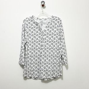 Croft & Barrow® Pleat-Front Henley Top Size S